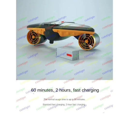 Handheld electric assisted diving booster。Underwater thruster