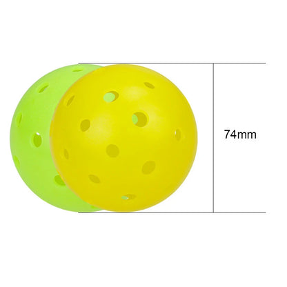 1/3pcs Pickleball Balls Outdoor 48Holes Training Pickleball Accessories 74mm Standard Pickle Balls For Training Competition