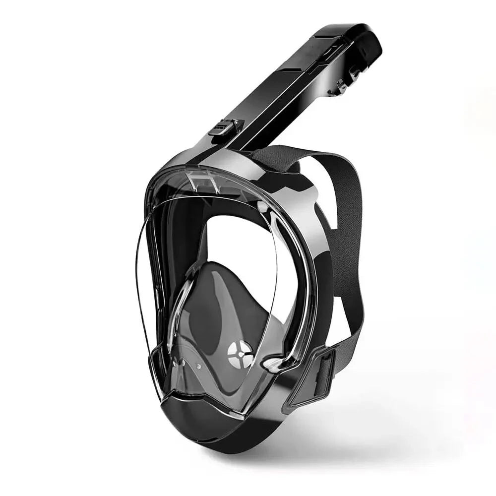 Full Face Diving Mask for Men Women Swim Snorkel Mask with Detachable Camera Mount Adult Snorkeling Tube Goggles Set Scuba Gear
