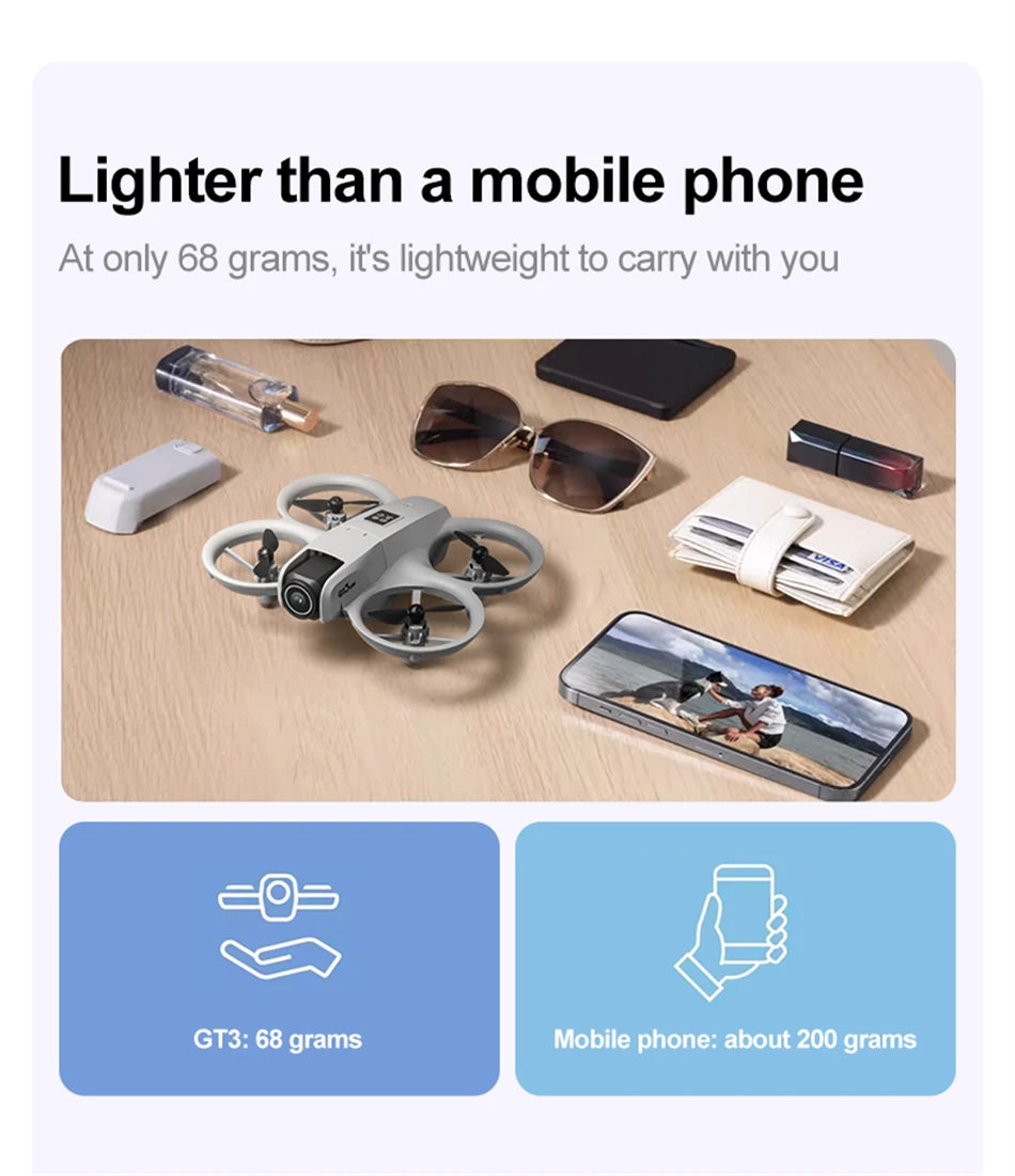 2025 Drone 8K GT3 RC 5G Professional HD Aerial Photography Obstacle Avoidance Remote Control Aircraft Dual Camera Quadcopter Toy