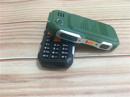 Mini Rugged Mobile Phone, 1.8", Push Button,Dual Sim, BT,Dual Flashlight, MP3,Wireless FM,BigHorn Dustproof Shockproof CellPhone