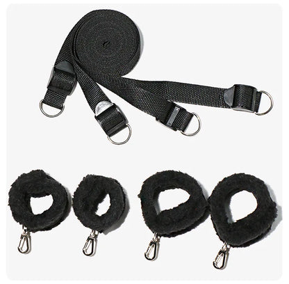 Sex Toys For Woman Couples Bed Handcuffs Gear Bondage Set Ankle Cuff Restraints Strap Adult Game Goods Handcuffs Ankle Cuff Anal