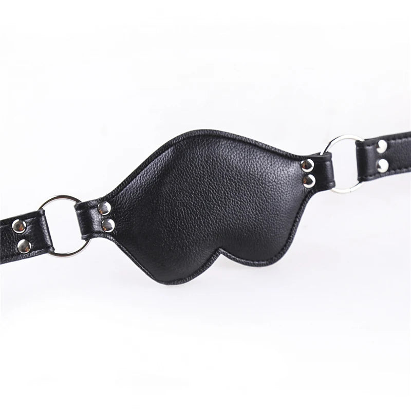 Adult Sex Products Silicone Dildos Gag  Leather Harness Open Mouth Gag Bondage BDSM Sex Toys for Couple Adult Games Erotic Toys