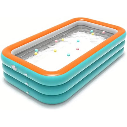 2.1m Pack Generic Long PVC Inflatable Swimming Pool Durable Easy to Install and Suitable for Family Fun Suitable for Family