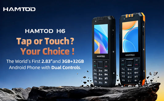 HAMTOD H6 Rugged Phone 2.83 inch Screen 3GB ROM 32GB RAM 3000mAh Battery 5MP Rear Camera 4G Android 11 Support VoLTE Cellphone