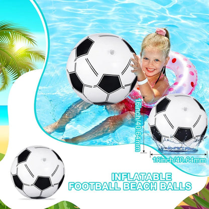 12"/16" Inflatable Large Beach Balls for Kids Adults Durable Pool Toys for Summer Water Games Rainbow Beachball Party Favors