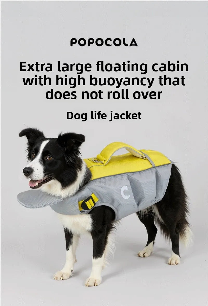 Dogs Life Jacket Enhanced Buoyancy Summer Seaside Swimwear Safety Vest Surfing Protection Products Pet Life Jackets Accessories