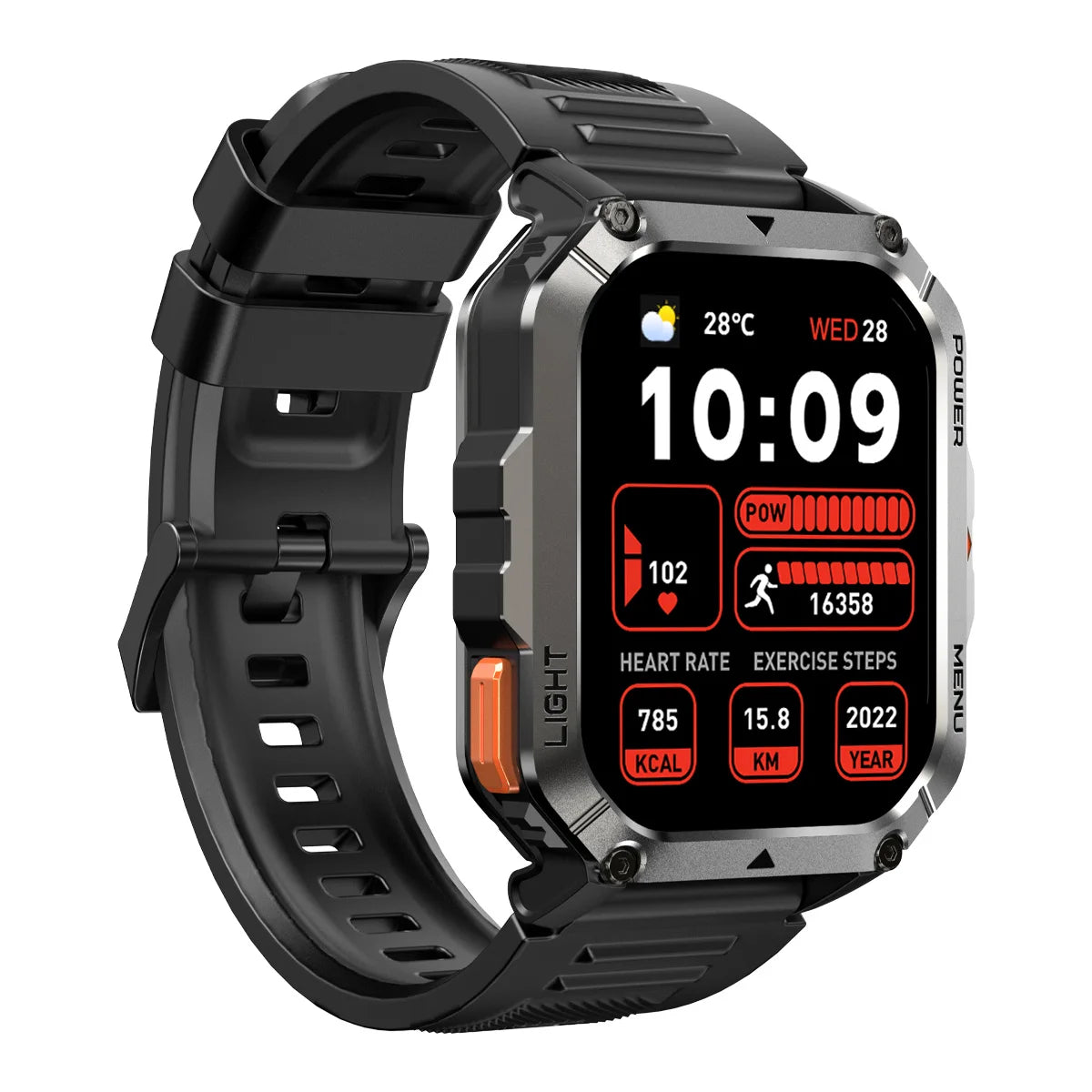 Blackview W70 Pro Outdoor Sport Smart Watch, IP68 Waterproof Smartwatch 2.01-inch TFT Screen, 900mAh Battery, Bluetooth Talking