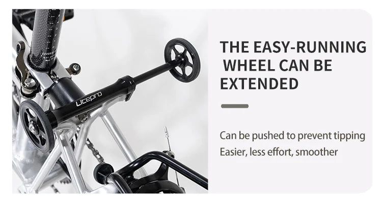 Litepro S9 Aluminum Alloy Frame 16 Inch 9 Speed Tri-fold Bicycle S /Y BAR Light Weight Foldable Bicycle Mini Folding Bike