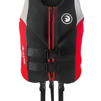 Life Jacket Adult Neoprene Life Vest Surf Raft Kayak Fishing Jet Ski Vest Water Sport Swimming Rescue Super Buoyancy Life Jacket