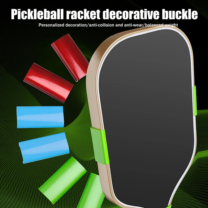 Pickleball Buckle Replace Supplies, 1/2Pcs 45x18 Mm Snap Fastener Clip, Decorative Weighted Blocks for Racket.
