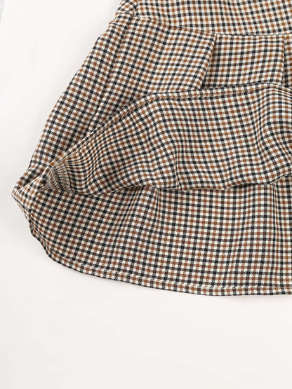 Womens Plaid Pleated Skirts With Necktie Harajuku Mini Japanese Preppy Schoolgirls Uniforms Kawaii Skirts Ladies Cosplay Costume
