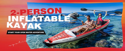 Spatium Inflatable Kayak PVC Fishing Boat 1-3 Person For Water Sports Surfing Rafting Touring Inflatable Kayak With Paddle,Seat