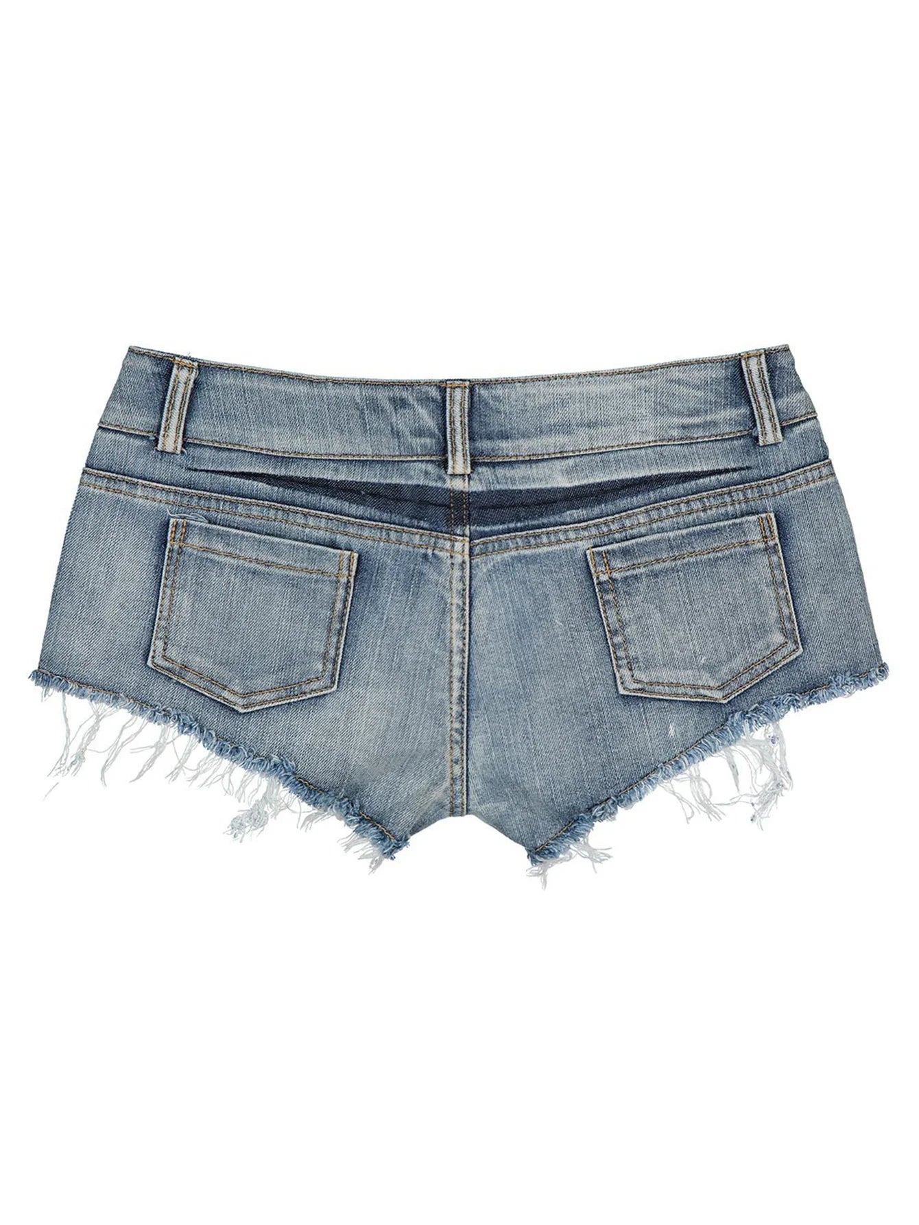 Sexy Low Waist Denim Shorts Women Clothing Summer Fashion Casual Jean Shorts woman NightClub Party Super Short Jeans Hot Pants