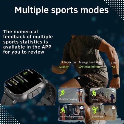 2 in 1 Built-in Smartwatch with Earphone Multi-Sport NFC Call Smart Watch with Earbuds Headphone for iPhone Android Smartphone