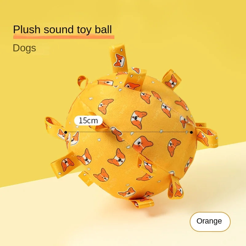Dog Toy Sound Pet Durable Chew Teeth Grinding Boredom Relief Artifact Puppy Small Dog Self-Entertainment Bell Ball