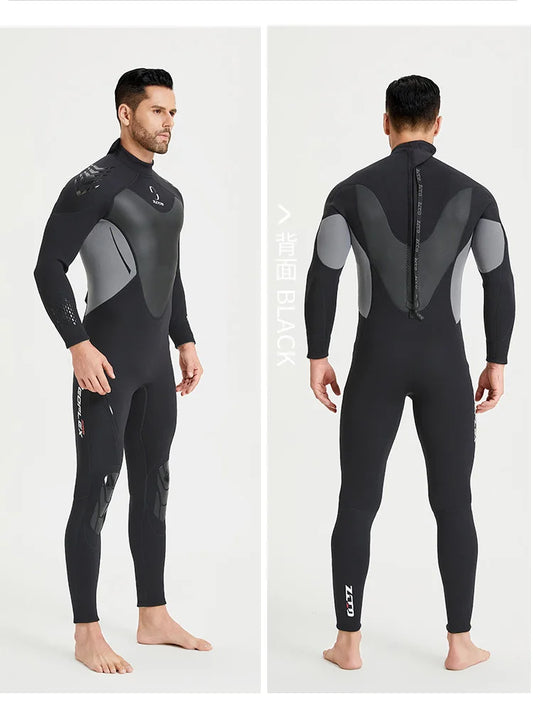 Wetsuit for Men Women 3mm Wetsuits Full Body Back Zip Keep Warm in Cold Water for Scuba Surfing Swimming Diving Snorkeling