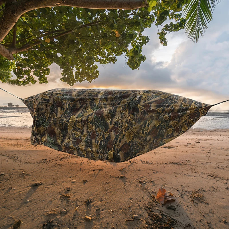 Camping Hammock Tent With Mosquito Net And Rain Fly For 1 Persons Backpacking Bed Lightweight Waterproof Hiking Backyard Outdoor