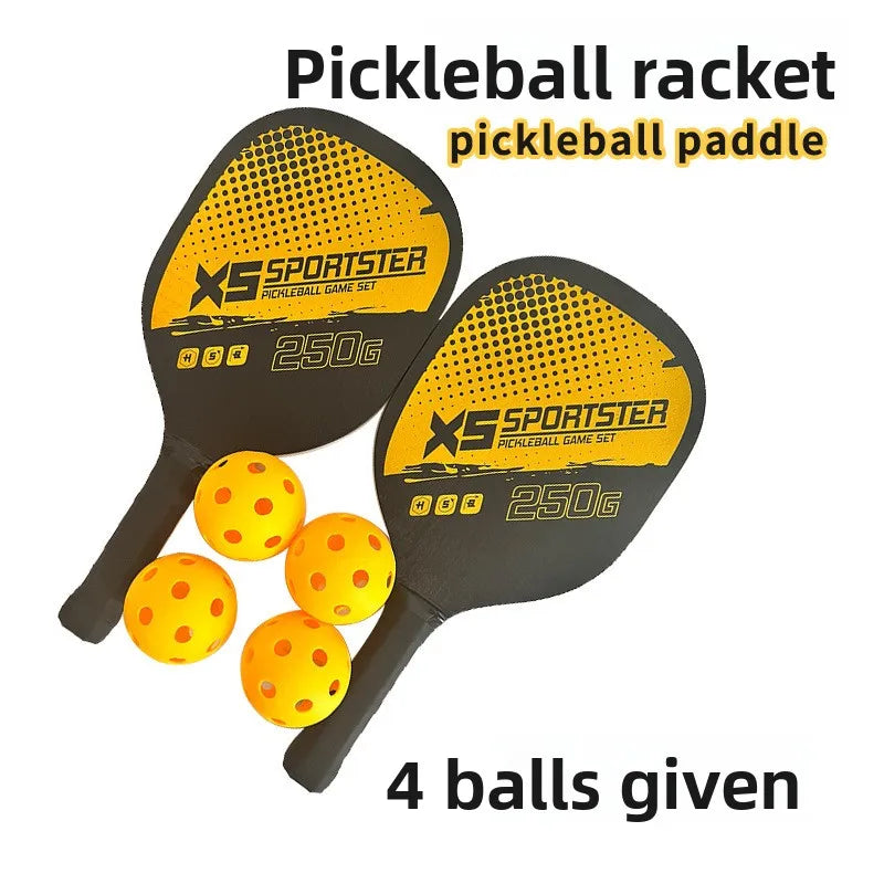 Ultimate Beginner Pickleball & Beach Tennis Paddles Set with 4 Balls – Outdoor Sports Fitness Combo for All Skill Levels