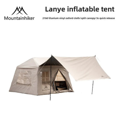 MOUNTAINHIKER Outdoor Camping 4-5 Person Waterproof Family Awning Beach Tent Quick Open Fishing Tent Picnic Park Anti-UV Shade