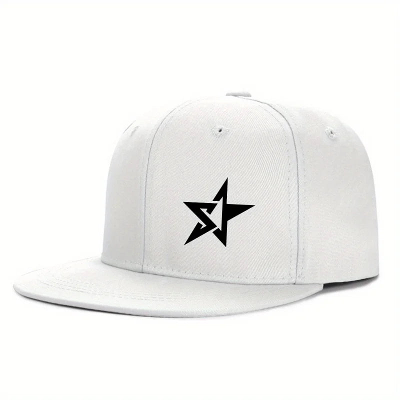 Hats for women in spring and summer, outdoor flat brimmed hats for men, hardtop breathable wide brimmed hip-hop hats, American s