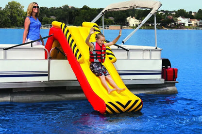 Large Inflatable Water Slide For Swimming Pool With Safety Handles And Water Spray Fun