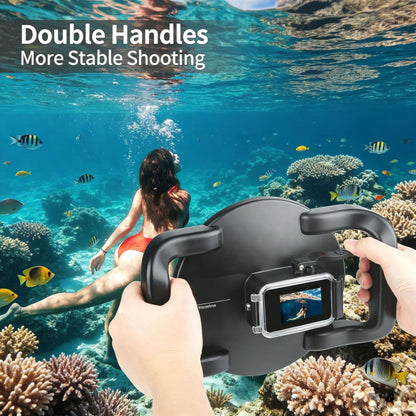 Underwater Dome Port for DJI osmo action4/5 Pro/6 Camera, Anti- Scratch Acrylic Material, Well-Designed Hatch Closure System