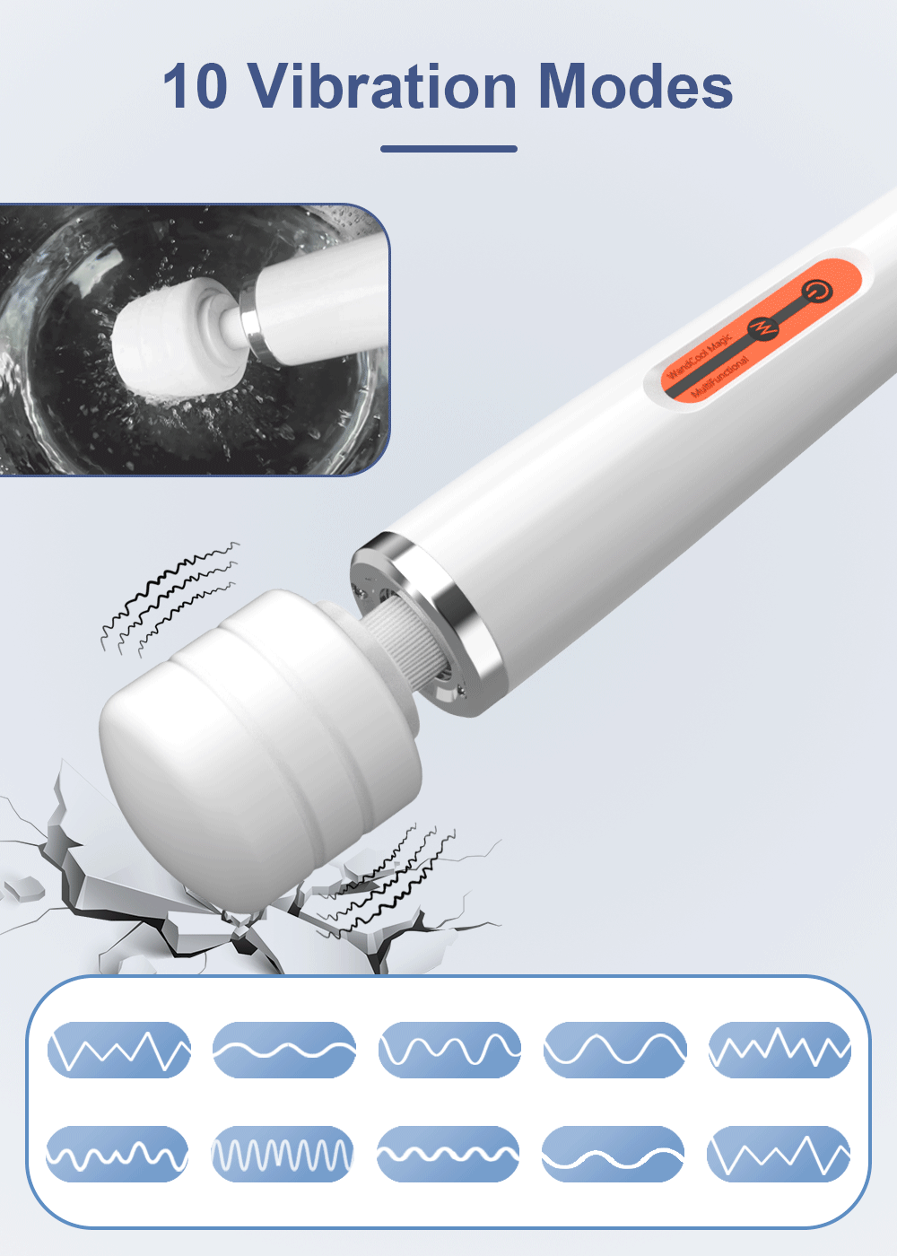 AV Magic Wand Vibration Clitoris Stimulator Dildo Vibrator Masturbation Tool for Women Couple Massage Vibrator Sexy Adult Female