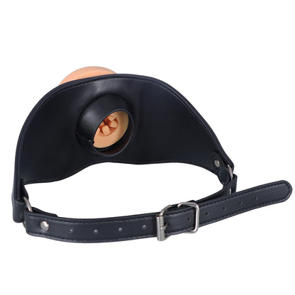 New Adult Toys Leather Gag Gag Plug Adult Game Adjustable Penis Masturbation Cup Adult Restraint Slave Bondage Erotic Sex Toys