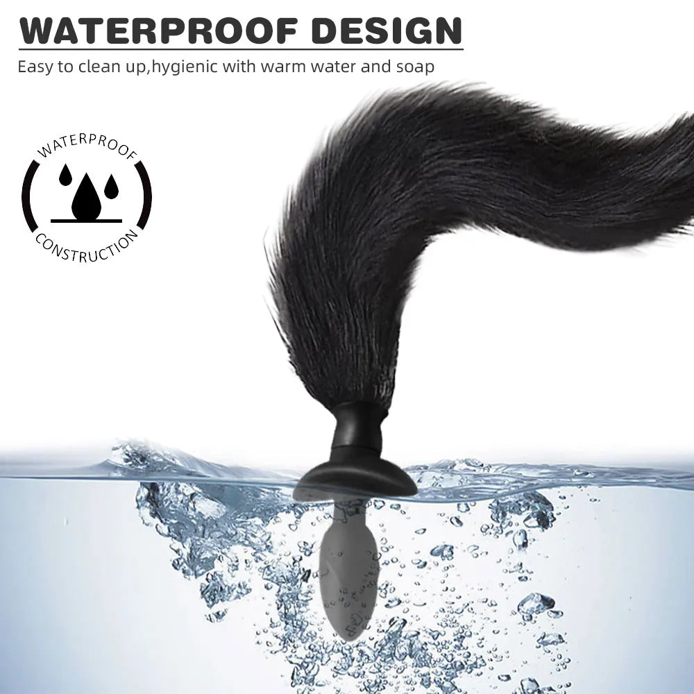 Remote Control Rotating Soft Silicone Tail Anal Plug Prostatic Stimulator Sexy Fox Butt Plug Tail Anal Toys For Women Adult Shop