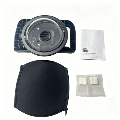 Underwater Dome Port for DJI osmo action4/5 Pro/6 Camera, Anti- Scratch Acrylic Material, Well-Designed Hatch Closure System