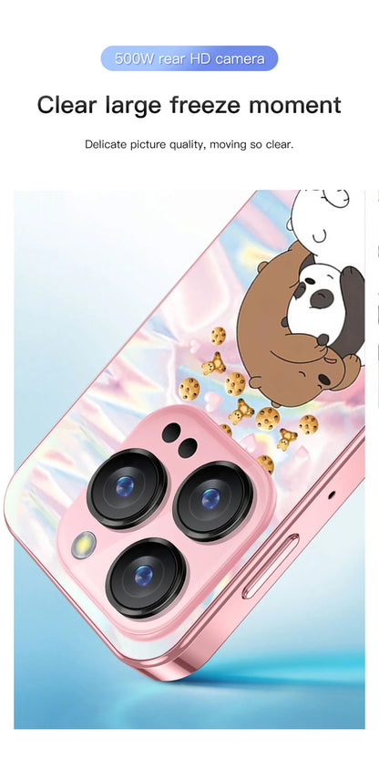 With 2Pcs DIY Stickers New XS18 Pro 2GB RAM 16GB ROM Android 9.0 Face Recognition Dual SIM Dual Standby 3G 3.0" Smartphone