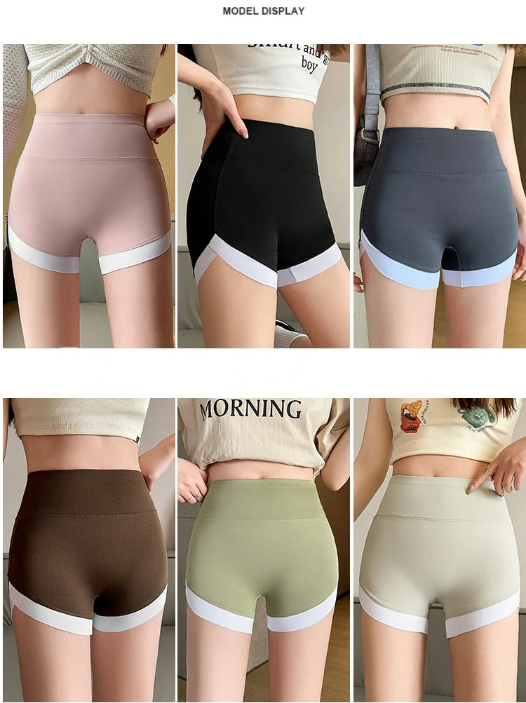 Summer Shark Pants Women Thin Style Leggings High Waist Hip Liftting Traceless Safety Pants Quick Drying and Breathable Shorts