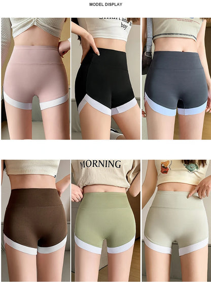Summer Shark Pants Women Thin Style Leggings High Waist Hip Liftting Traceless Safety Pants Quick Drying and Breathable Shorts