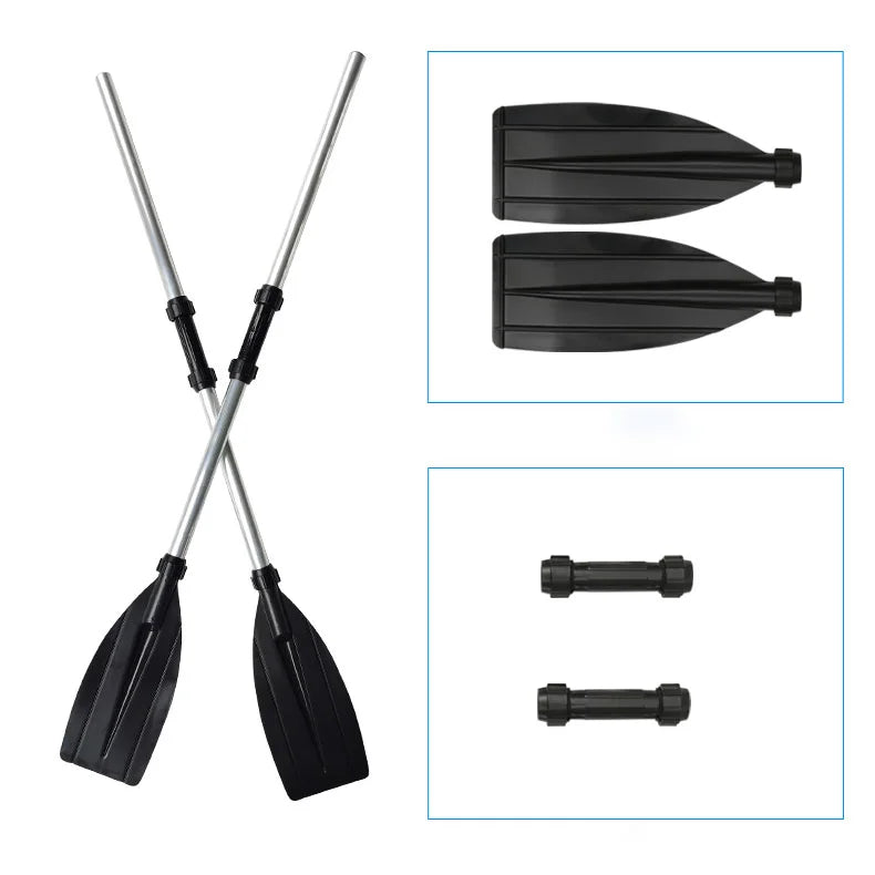 New 1.75~3.6m Inflatable Fishing Boat PVC 0.7mm Thickened Kayak Canoe Boat Sea Drifting Boat Rubber  2~6 People Drifting Boats