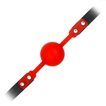 Adult Games Mouth Stuffed PU Leather Band Bondage Sex Toys for Couples Oral Fixation Silicone Ball Mouth Gag Restraints