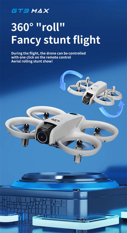 New Drones GT3 GPS 8K Professional HD 360° Dual Cameras 5G WIFI Brushless Motors Obstacle Avoidance FPV Foldable Quadcopter Toys