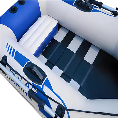 PVC Inflatable Fishing Boat Solarmarine 2M Single Person Racing Boats and Surfing Kayak Portable for Adult Outdoor Watersport