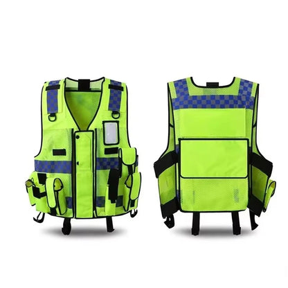 Safety Vests High-Quality Multi-Pocket Multifunctional Protection Vest Construction Site Security Duty Uniforms Working Clothes