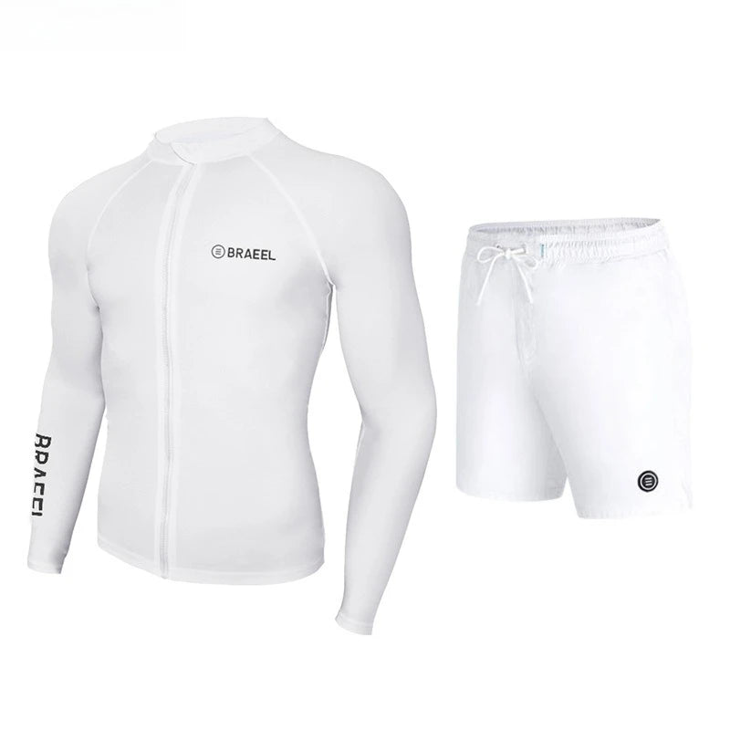 Wetsuit Men's Sunscreen Quick-drying Split Long Sleeve Trousers Snorkeling Water Suit Couple Warm Swimsuit Surf Suit