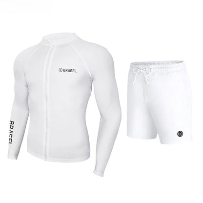 Wetsuit Men's Sunscreen Quick-drying Split Long Sleeve Trousers Snorkeling Water Suit Couple Warm Swimsuit Surf Suit