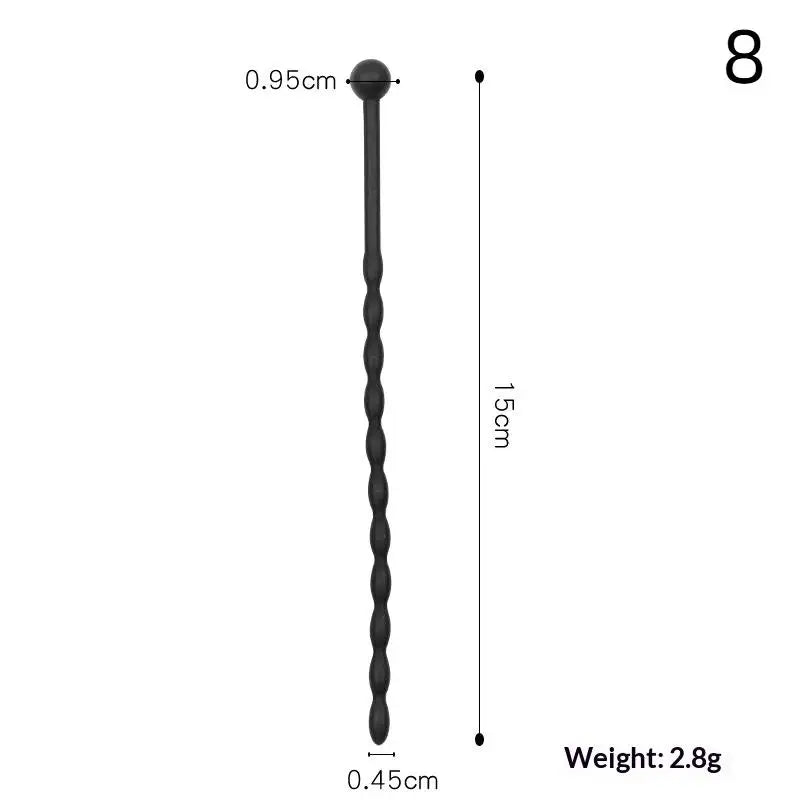 Adult Products Sex Toys For Couple Urethral Plug Beads Butt Plug Silicone Masturbation Inertia Flexible Penis Plug Massager