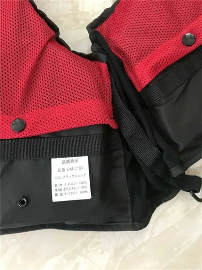 Man Fishing Vest Outdoor Buoyancy Vest for Men Multi-functional Breathable Life Vest Jacket for Drifting Swimming