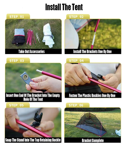 Outdoor Camping Off-The-Ground Tent Portable Single Tent Aluminum Alloy Folding Mosquito Net Fishing Tent