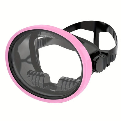 Diving Mask Goggles HD Anti-Fog Spearfishing Mask Freediving Mask Clear Panoramic Goggle with Adjustable Buckle for Free Diving