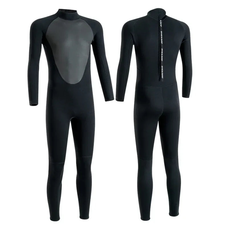 2025 Wetsuit Men's Warm and Cold 3/5mm Wet Winter Swimming One-piece Snorkeling Sun Protection Surf Suit Women's Wetsuit
