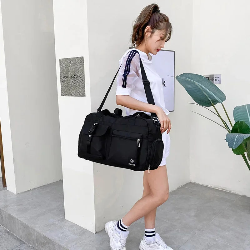 Large Crossbody Duffle Fashion Women's Travel Bag - Casual Sport Shoulder Handbag for Men Quality Luggage Bag