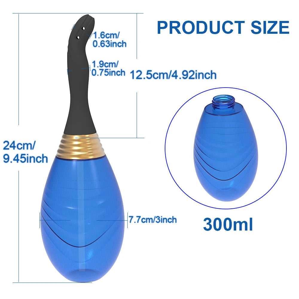 Sex Adult Products Cleaning Container Masturbator Anal Shower Vagina Cleaner Douche Anal Cleaner for Men Women Enema Bulb Device