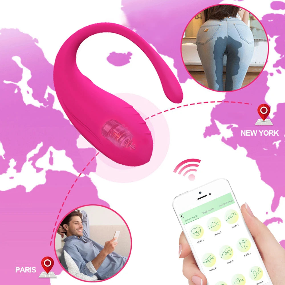 APP Controle Bluetooth Wearable Vibrator G Spot Vibrador Feminino Vagina Massage Clit Stimulator Sex Toy For Women Vibrating Egg