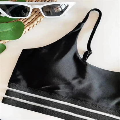 Female Bathing Suit Swimwears Women'S Sexy Triangle Bikini Two Pieces High Waisted Female Swimwear Summer Bikinis Sets купальник